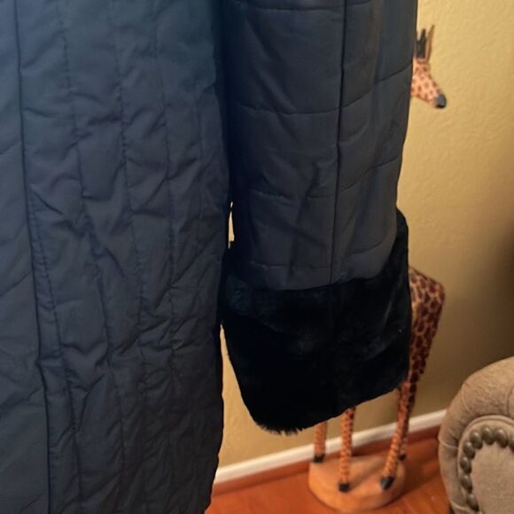 Dennis by Dennis Basso Reversible Faux Fur Coat, SZ XS - Picture 4 of 12